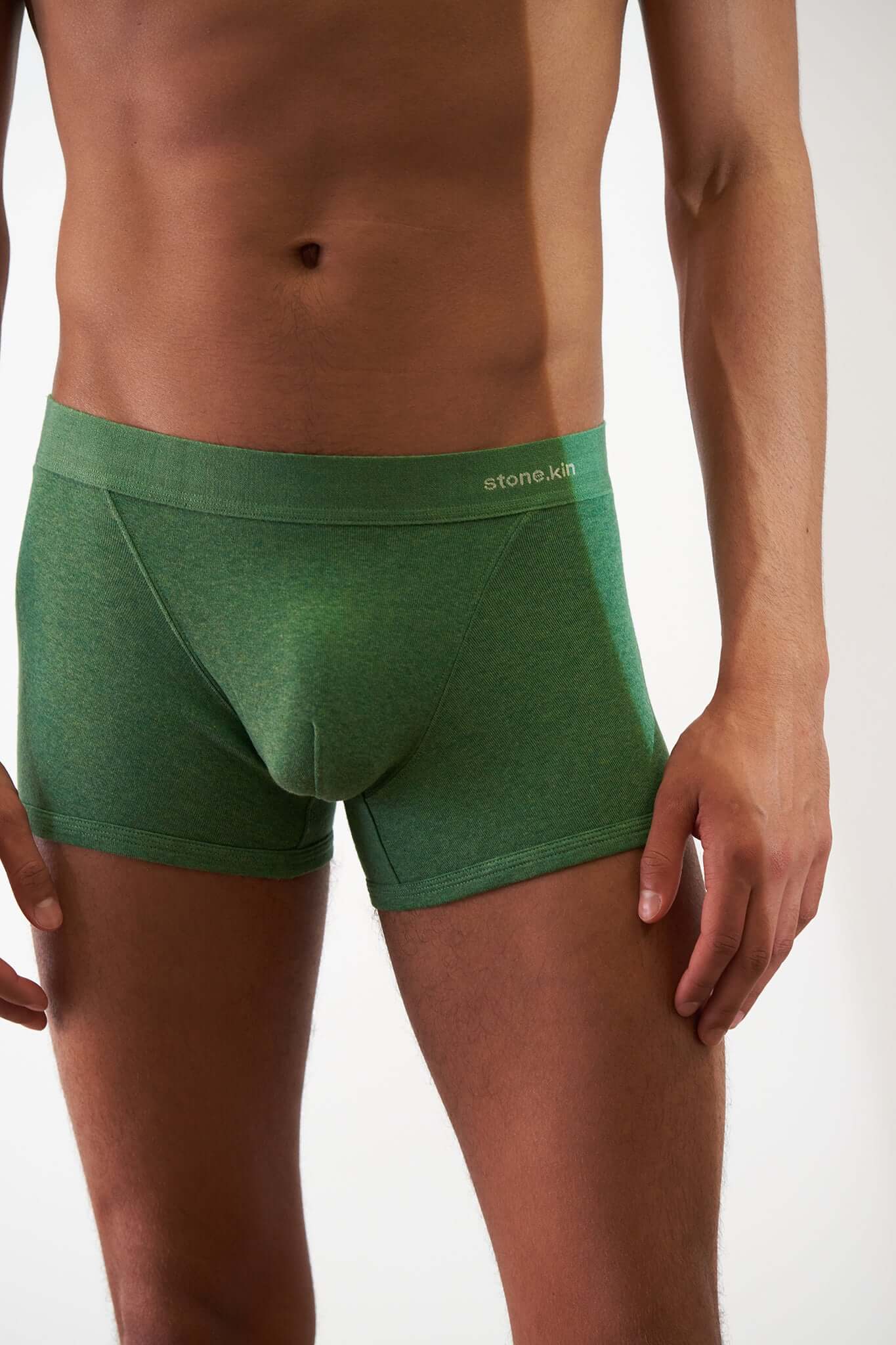 Boxer Brief 3 Pack in Organic Cotton featuring green boxer brief with a smooth fit and breathable fabric.