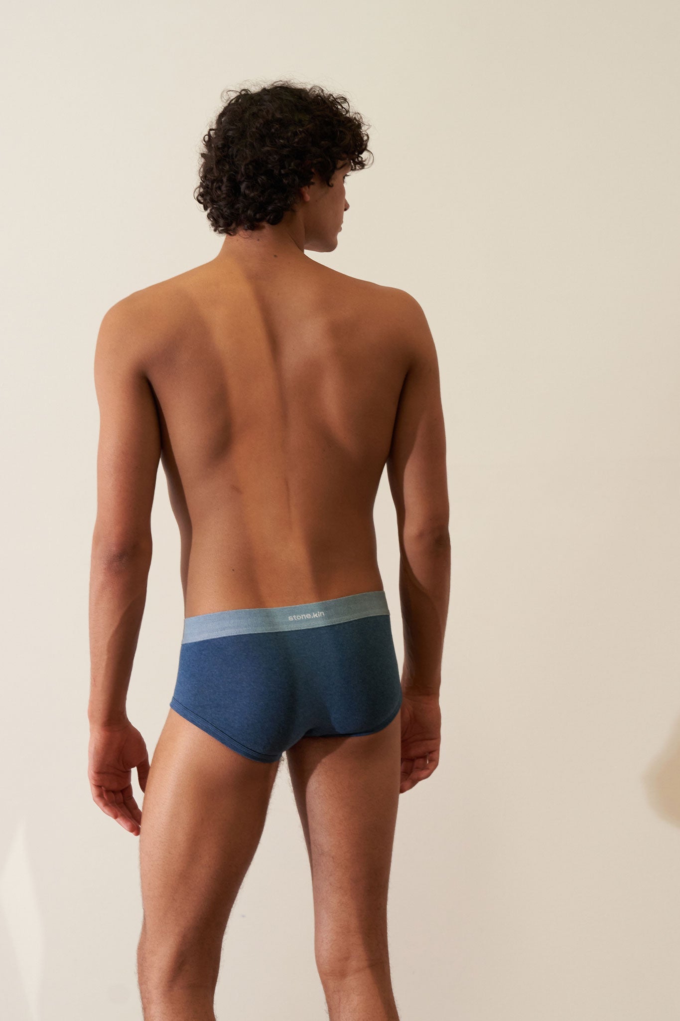 Trunk in Organic Cotton Rib - Indigo + Lake Stone.kin