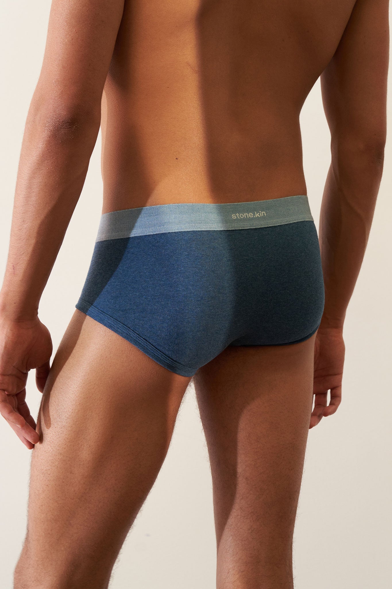 Trunk in Organic Cotton Rib - Indigo + Lake Stone.kin