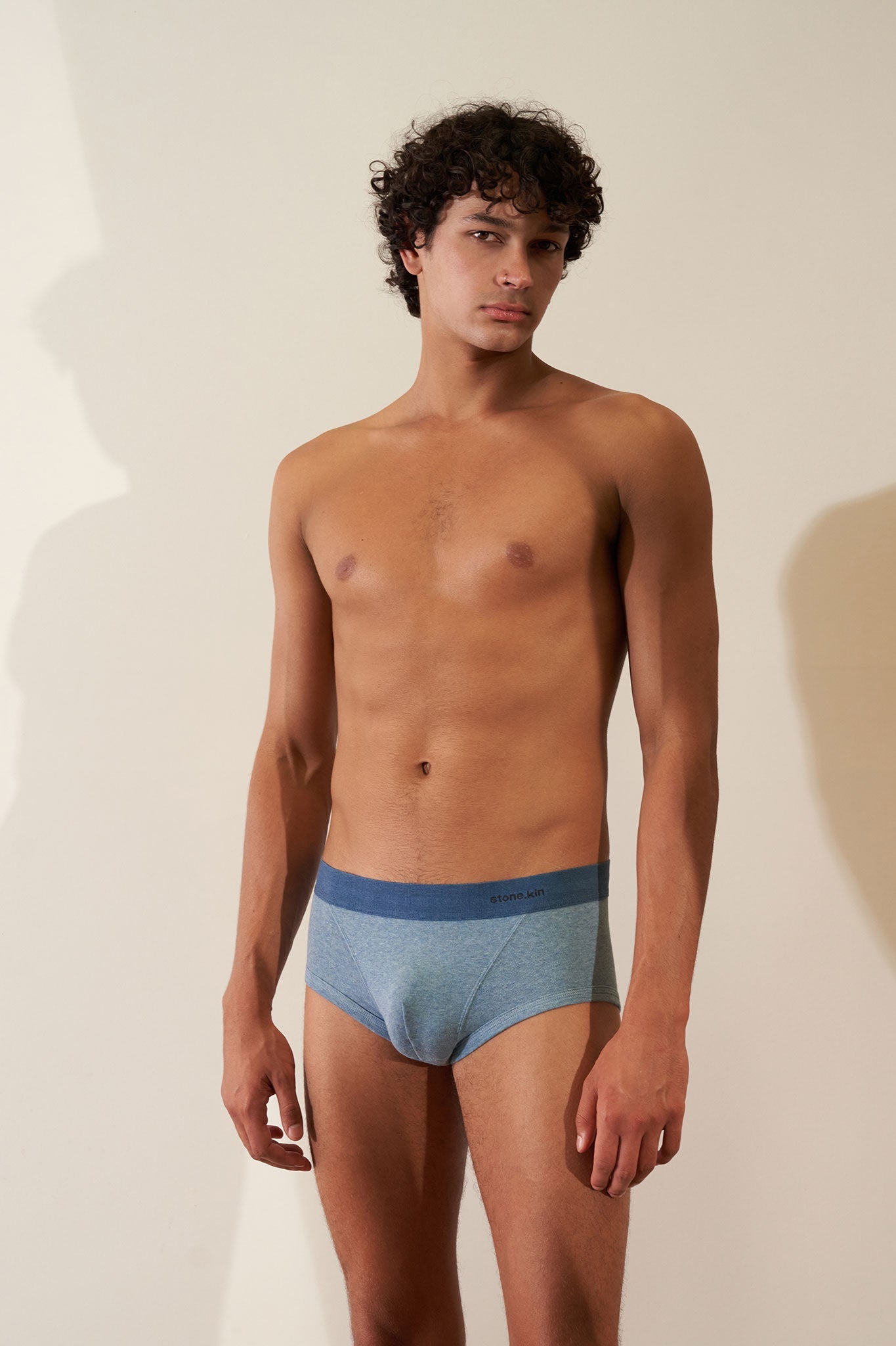 Trunk in Organic Cotton Rib - Lake + Indigo Stone.kin