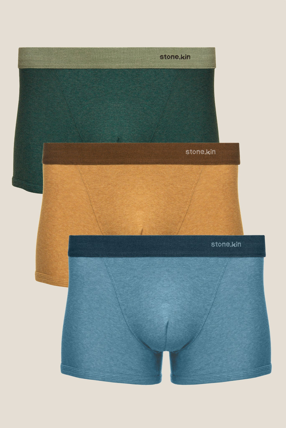 Boxer Brief - 3 Pack - Teal, Camel and Lake