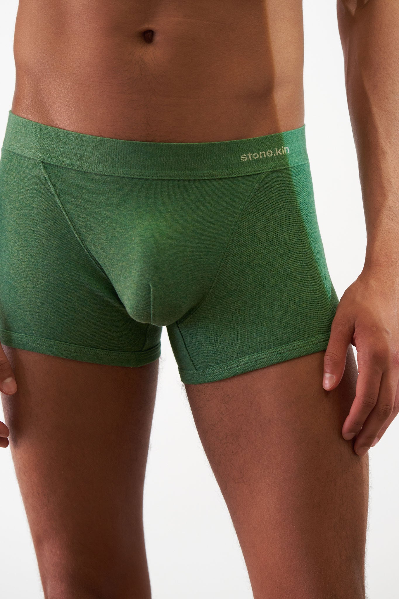 Boxer Brief in Organic Cotton Rib - Pandanus