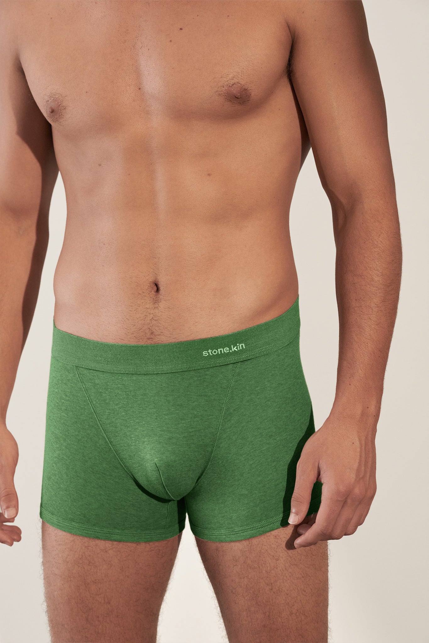 Boxer Brief in Organic Cotton Rib - Pandanus