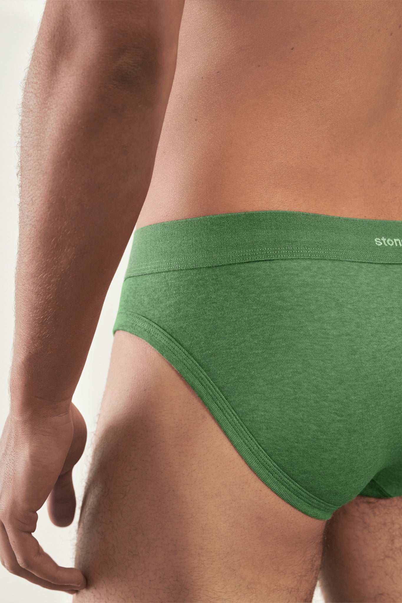 Brief in Organic Cotton Rib - Pandanus