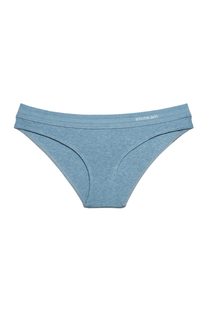 Cheeky in Organic Cotton Rib - Lake