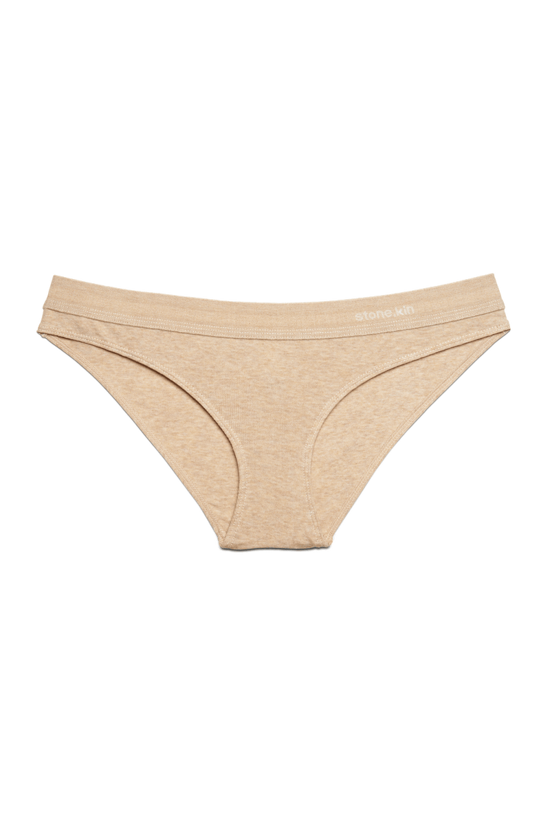 Cheeky in Organic Cotton Rib - Sand