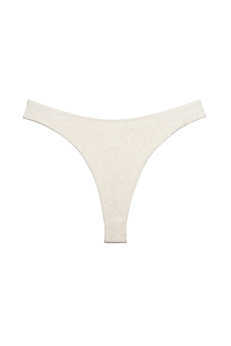 Hi~Thong in Organic Cotton Rib - Bone