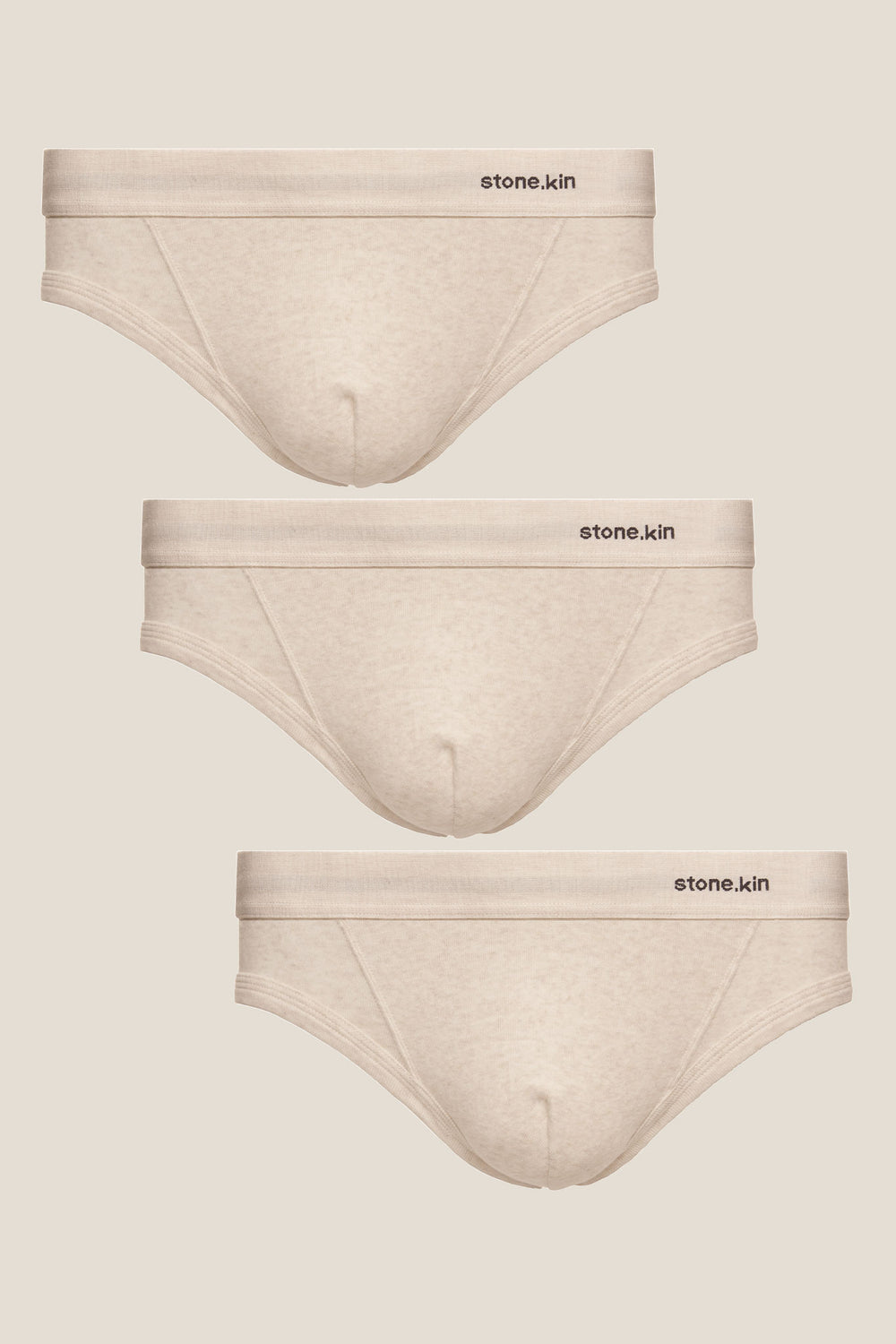 Men's Brief 3 Pack / Bone