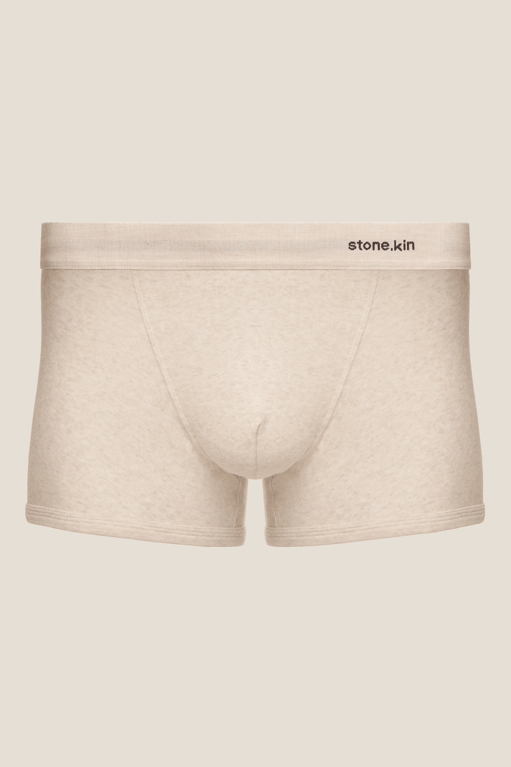 Boxer Brief in Organic Cotton Rib - Bone