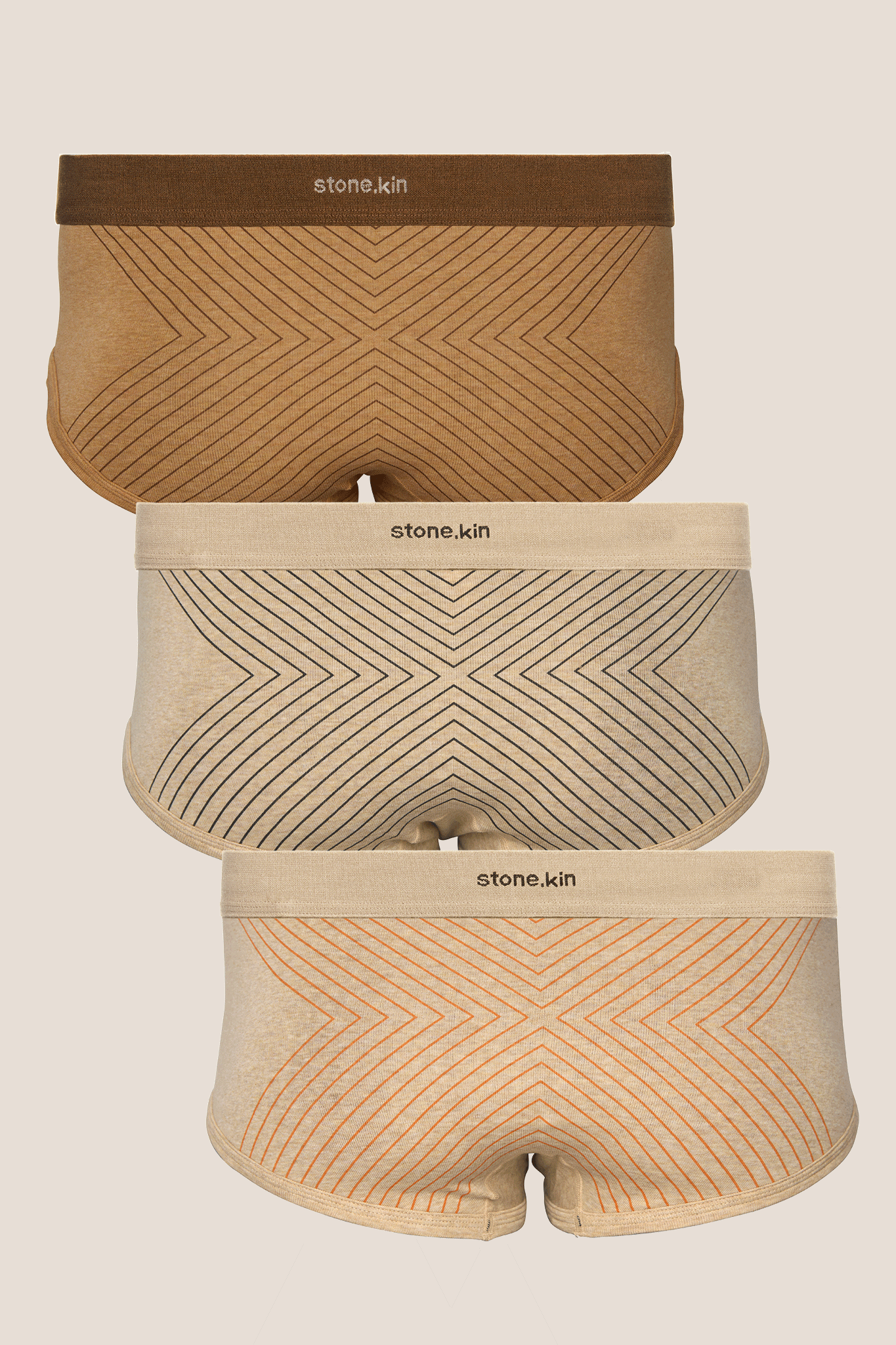 Men’s Organic Cotton Trunk - 3 Pack - Cross Stone.kin